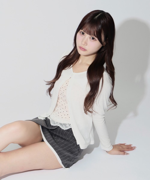 ALLuRing ChaRm(アリュリングチャーム)の「Dot Ribbon Camisole Ensemble / ドットリボンキャミソールアンサンブル(アンサンブル・レディース・ブラック/ホワイト・FREE)」の11枚目の写真