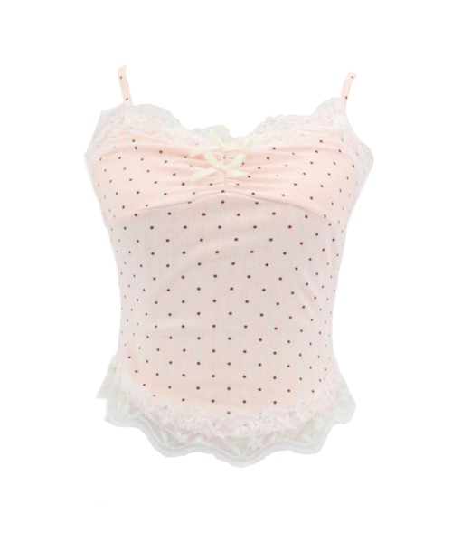 ALLuRing ChaRm(アリュリングチャーム)の「Dot Ribbon Camisole Ensemble / ドットリボンキャミソールアンサンブル(アンサンブル・レディース・ブラック/ホワイト・FREE)」の19枚目の写真