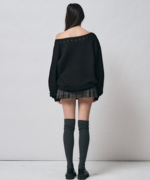 Midnight Move（ミッドナイトムーブ）の「A'GEM/9 × .kom 『MIDNIGHT MOVE/ミッドナイトムーブ』 89 rivet mtm/89リベットスウェット（スウェット・レディース・グレー/ブラック・FREE）」の18枚目の写真