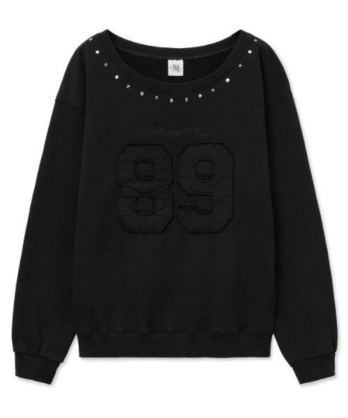 Midnight Move（ミッドナイトムーブ）の「A'GEM/9 × .kom 『MIDNIGHT MOVE/ミッドナイトムーブ』 89 rivet mtm/89リベットスウェット（スウェット・レディース・グレー/ブラック・FREE）」の14枚目の写真