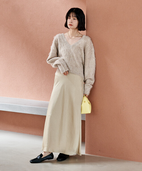 FREAK'S STORE(フリークスストア)の「サテンタイトスカート(スカート・レディース・ブラック/レオパード/ベージュ・SMALL/MEDIUM)」の7枚目の写真