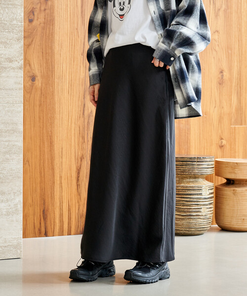 FREAK'S STORE(フリークスストア)の「サテンタイトスカート(スカート・レディース・ブラック/レオパード/ベージュ・SMALL/MEDIUM)」の21枚目の写真