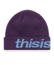 thisisneverthat(fBXCYlo[Ubg)HSP-Logo Big Cuff Beanie(jbgLbv/r[j[)