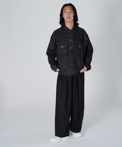 オーバーサイズトラッカージャケット（デニムジャケット）｜Aphlotus