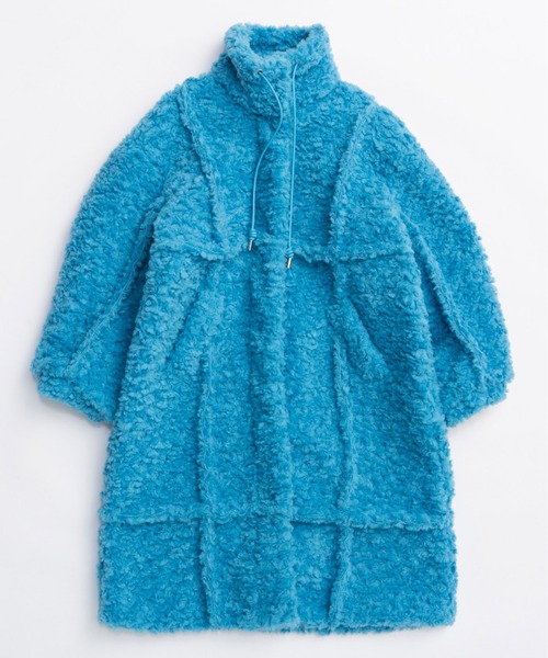MAISON SPECIAL(メゾンスペシャル)の「Cut Off High Neck Boa Coat / カットオフハイネックボアコート(その他アウター・レディース・ブラック/ブルー/オフホワイト・FREE)」の18枚目の写真