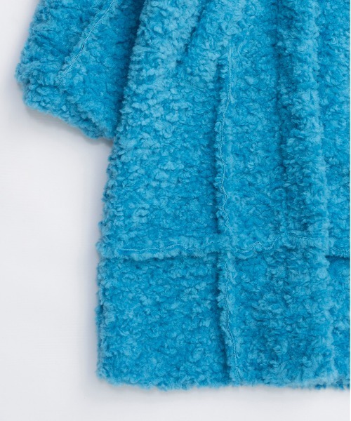 MAISON SPECIAL(メゾンスペシャル)の「Cut Off High Neck Boa Coat / カットオフハイネックボアコート(その他アウター・レディース・ブラック/ブルー/オフホワイト・FREE)」の21枚目の写真