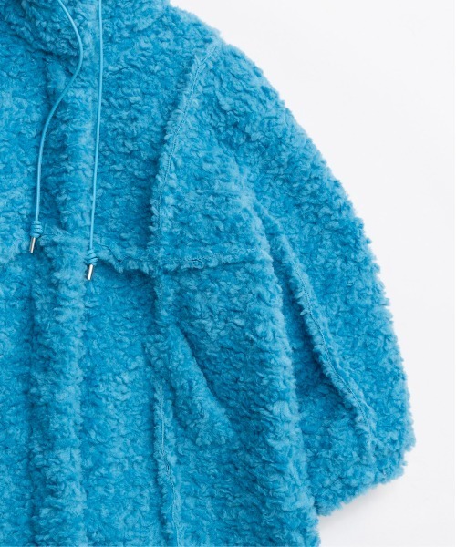 MAISON SPECIAL(メゾンスペシャル)の「Cut Off High Neck Boa Coat / カットオフハイネックボアコート(その他アウター・レディース・ブラック/ブルー/オフホワイト・FREE)」の20枚目の写真