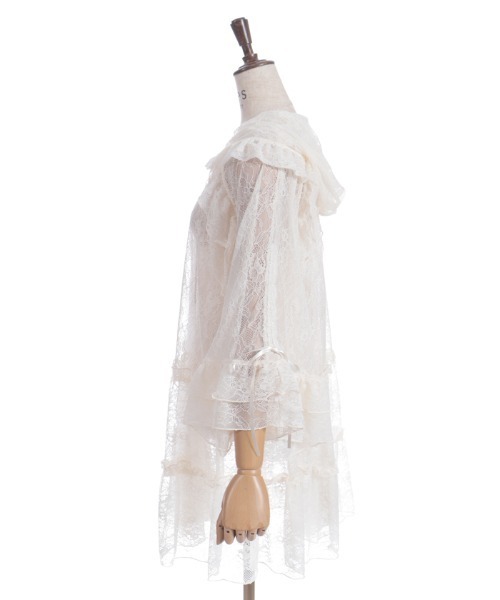 axes femme(アクシーズファム)の「ティアードレースパーカー(カーディガン/ボレロ・レディース・キナリ/ブラック・FREE)」の13枚目の写真