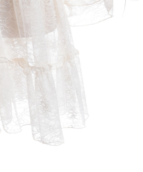 axes femme(アクシーズファム)の「ティアードレースパーカー(カーディガン/ボレロ・レディース・キナリ/ブラック・FREE)」の16枚目の写真