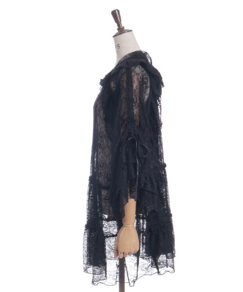 axes femme(アクシーズファム)の「ティアードレースパーカー(カーディガン/ボレロ・レディース・キナリ/ブラック・FREE)」の22枚目の写真