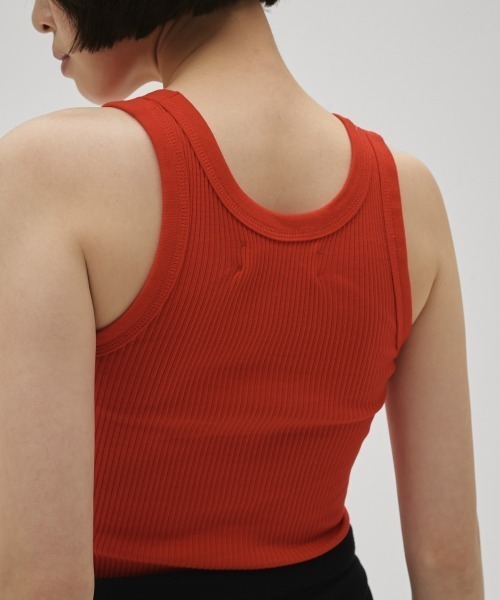TODAYFUL(トゥデイフル)の「Seamless Rib Tanktop(Tシャツ/カットソー・レディース・サンドベージュ/ミント/ブルー系その他/ベビーピンク/レッド・FREE)」の7枚目の写真