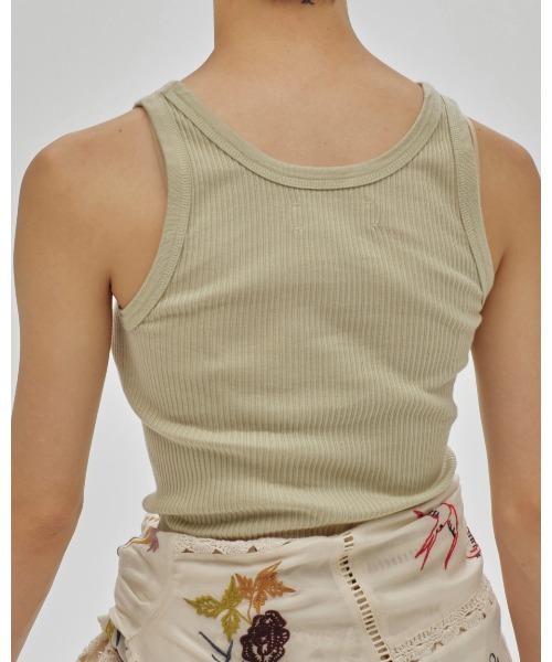 TODAYFUL(トゥデイフル)の「Seamless Rib Tanktop(Tシャツ/カットソー・レディース・サンドベージュ/ミント/ブルー系その他/ベビーピンク/レッド・FREE)」の8枚目の写真