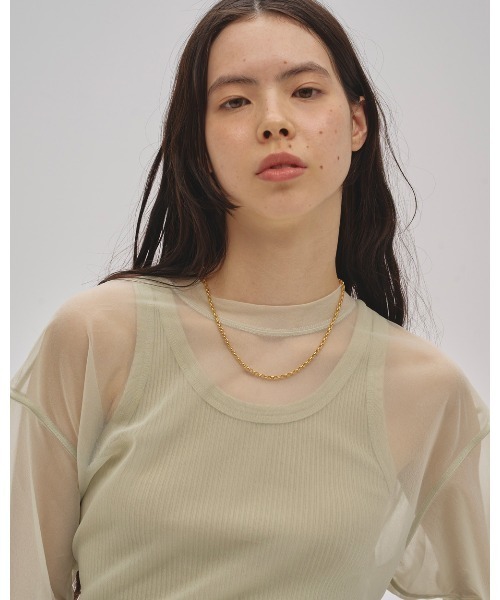 TODAYFUL(トゥデイフル)の「Seamless Rib Tanktop(Tシャツ/カットソー・レディース・サンドベージュ/ミント/ブルー系その他/ベビーピンク/レッド・FREE)」の11枚目の写真