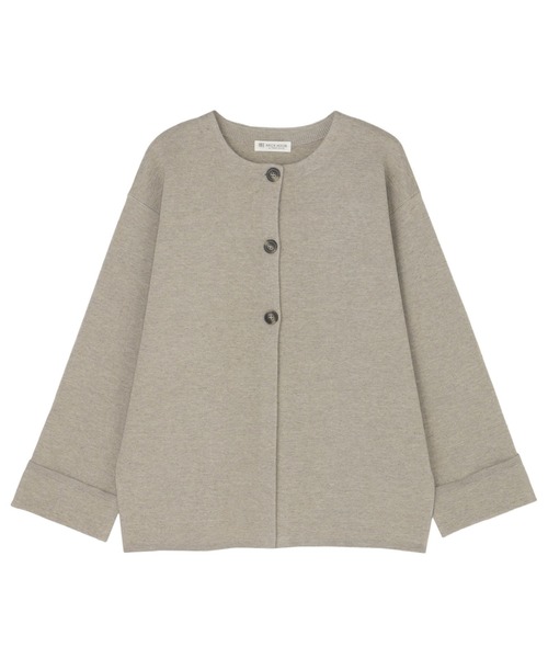 TOKYO SHIRTS(トウキョウシャツ)の「コクーン カーディガン(カーディガン/ボレロ・レディース・ベージュ/ネイビー・M/L)」の6枚目の写真