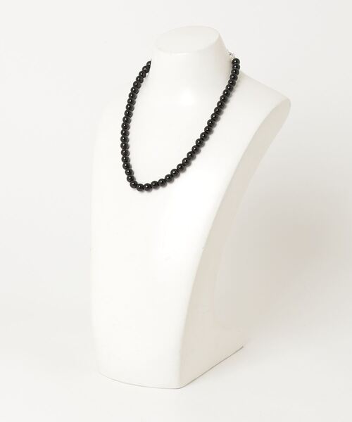 Trish（トリッシュ）の「スモールブラックボールネックレス（ネックレス・レディース・ブラック・FREE）」の5枚目の写真