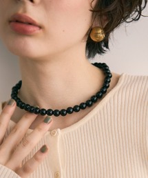 Trish | スモールブラックボールネックレス(ネックレス)