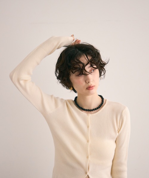 Trish（トリッシュ）の「スモールブラックボールネックレス（ネックレス・レディース・ブラック・FREE）」の8枚目の写真