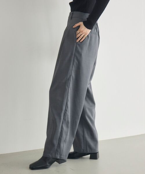 RETRO GIRL（レトロガール）の「【WEB限定】タックワイドパンツ（その他パンツ・レディース・チャコールグレー/ブラック/ベージュ・FREE）」の8枚目の写真