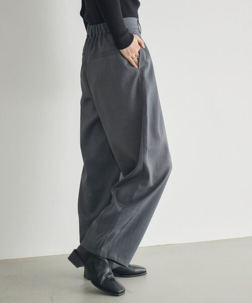 RETRO GIRL（レトロガール）の「【WEB限定】タックワイドパンツ（その他パンツ・レディース・チャコールグレー/ブラック/ベージュ・FREE）」の10枚目の写真