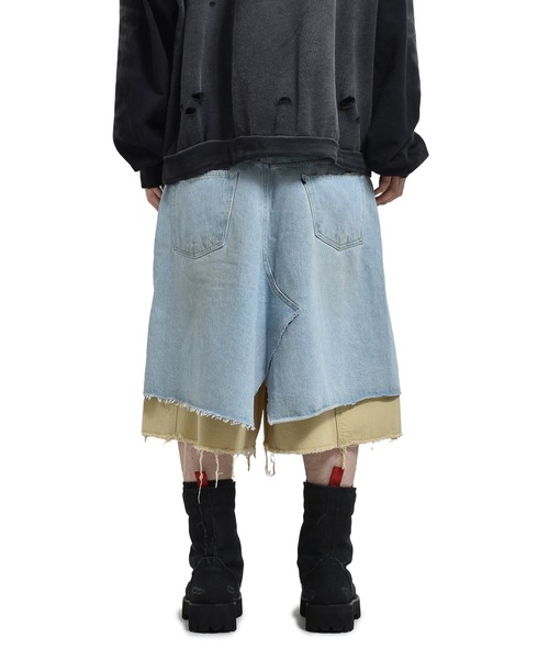 パンツ project G/R LAYERED SKIRT SHORTS / BLU 2 PROJECT GR（プロジェクトジーアール）の「LAYERED SKIRT SHORTS