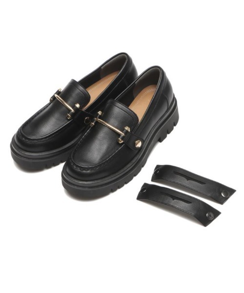 ABC-MART（エービーシーマート）の「ABC SELECT エービーシーセレクト VOLUME LOAFER 【2WAY】ボリュームローファー W5070 BLACK（パンプス・レディース・ブラック・X-LARGE/LARGE/MEDIUM/SMALL）」の4枚目の写真