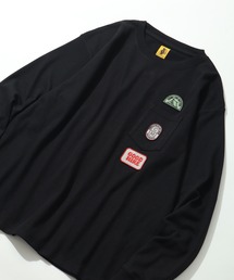 COBMASTER（コブマスター）の「【COBMASTER/コブマスター】 鹿の子 胸ポケット ワッペンロゴ クルーネック ロンT（Tシャツ/カットソー・メンズ）」