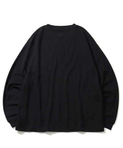 COBMASTER(コブマスター)の「【COBMASTER/コブマスター】 鹿の子 胸ポケット ワッペンロゴ クルーネック ロンT(Tシャツ/カットソー・メンズ・ブラック/パープル/グリーン・M(38)/L(40)/XL(42))」の11枚目の写真