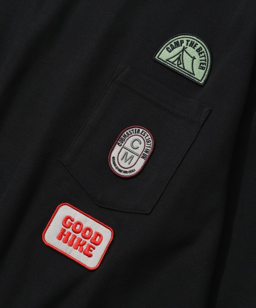 COBMASTER(コブマスター)の「【COBMASTER/コブマスター】 鹿の子 胸ポケット ワッペンロゴ クルーネック ロンT(Tシャツ/カットソー・メンズ・ブラック/パープル/グリーン・M(38)/L(40)/XL(42))」の13枚目の写真