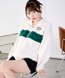 shrita（シュリータ）の「配色ライン裏起毛ZIPジャケット（スウェット・キッズ）」