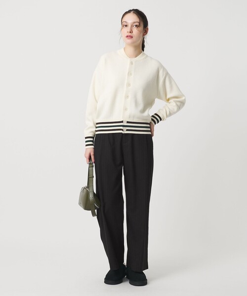 セール】ストライプ タックワイドパンツ（スラックス）｜BEAUTY&YOUTH