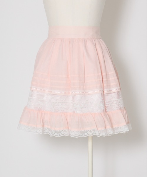 Fiorforte（フィオルフォルテ）の「vintage lace skirt（スカート・レディース・ピンク/ホワイト・FREE）」の12枚目の写真