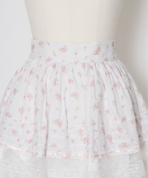 Fiorforte（フィオルフォルテ）の「vintage lace skirt（スカート・レディース・ピンク/ホワイト・FREE）」の8枚目の写真