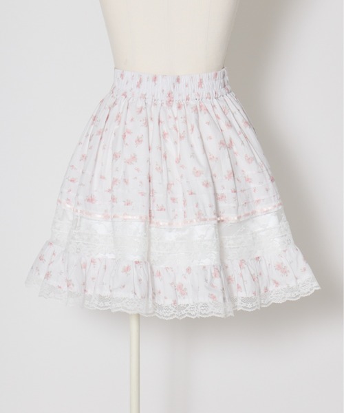 Fiorforte（フィオルフォルテ）の「vintage lace skirt（スカート・レディース・ピンク/ホワイト・FREE）」の7枚目の写真
