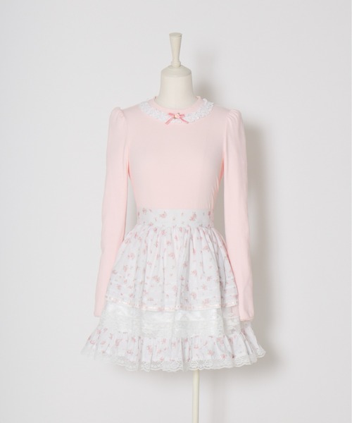 Fiorforte（フィオルフォルテ）の「vintage lace skirt（スカート・レディース・ピンク/ホワイト・FREE）」の14枚目の写真