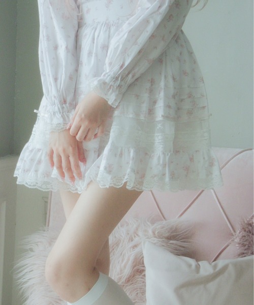 Fiorforte（フィオルフォルテ）の「vintage lace skirt（スカート・レディース・ピンク/ホワイト・FREE）」の21枚目の写真