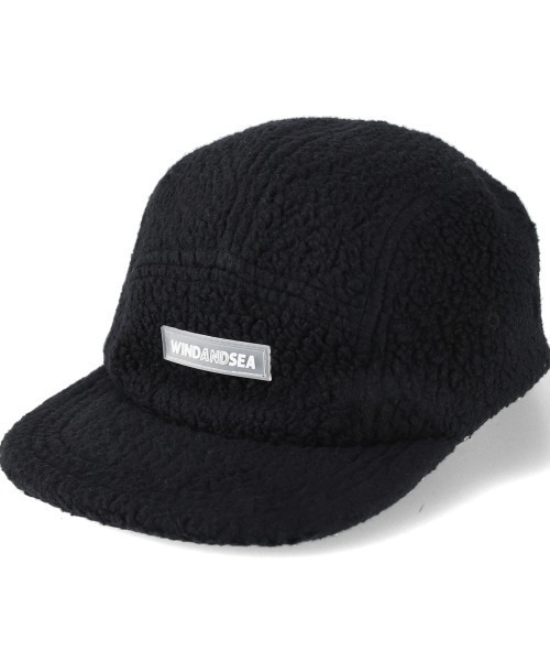 WIND AND SEA（ウィンダンシー）の「POLARTEC BOA FLEECE CAMP CAP（キャップ・メンズ・ブラック/ベージュ・F）」の2枚目の写真