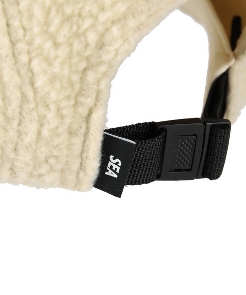 WIND AND SEA（ウィンダンシー）の「POLARTEC BOA FLEECE CAMP CAP（キャップ・メンズ・ブラック/ベージュ・F）」の6枚目の写真