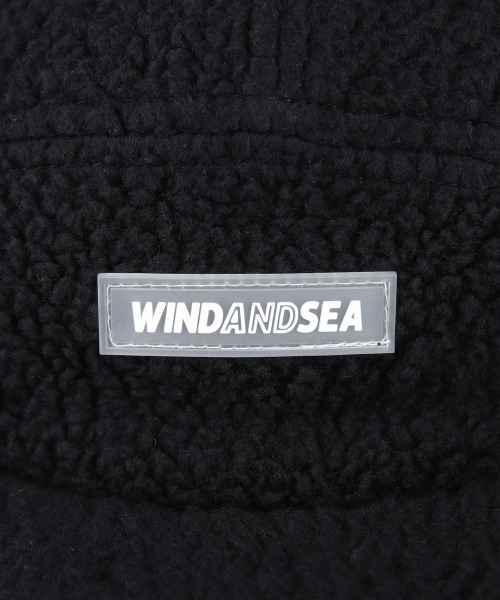 WIND AND SEA（ウィンダンシー）の「POLARTEC BOA FLEECE CAMP CAP（キャップ・メンズ・ブラック/ベージュ・F）」の7枚目の写真