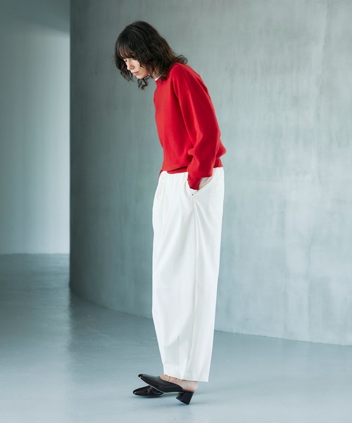 N.O.R.C(ノーク)の「ウールライクボリュームドロストパンツ(その他パンツ・レディース・ブラック/オフホワイト/ベージュ/ブラウン・S/M)」の13枚目の写真