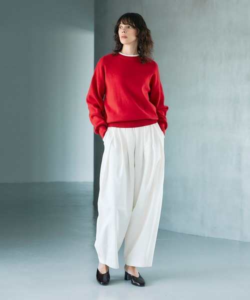 N.O.R.C(ノーク)の「ウールライクボリュームドロストパンツ(その他パンツ・レディース・ブラック/オフホワイト/ベージュ/ブラウン・S/M)」の11枚目の写真