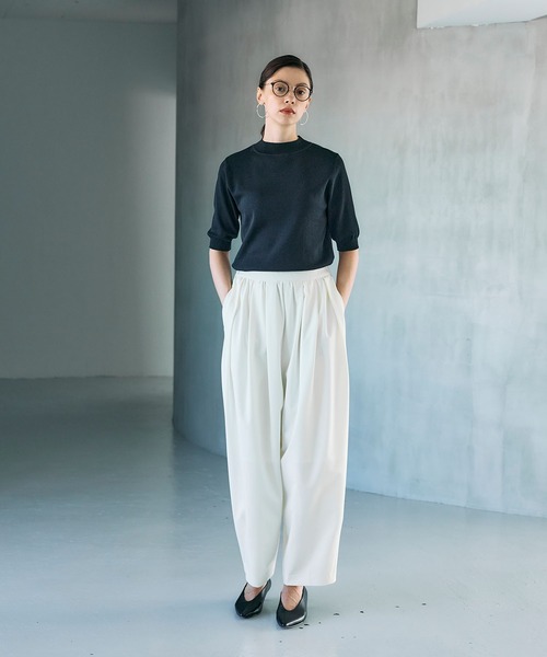 N.O.R.C(ノーク)の「ウールライクボリュームドロストパンツ(その他パンツ・レディース・ブラック/オフホワイト/ベージュ/ブラウン・S/M)」の14枚目の写真