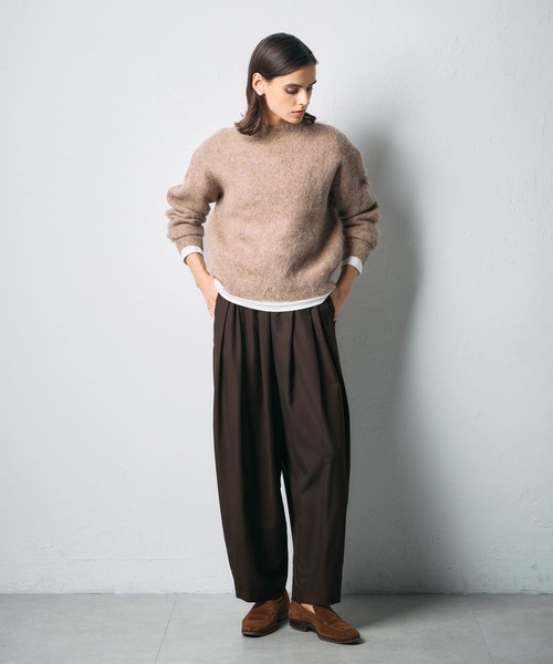 N.O.R.C(ノーク)の「ウールライクボリュームドロストパンツ(その他パンツ・レディース・ブラック/オフホワイト/ベージュ/ブラウン・S/M)」の18枚目の写真