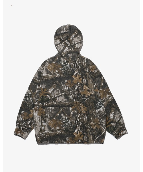 KEBOZ（ケボズ）の「REAL TREE CAMO  HALF ZIP HOODED SHIRT（パーカー・メンズ・リアルツリーカモ・M/L/XL）」の7枚目の写真