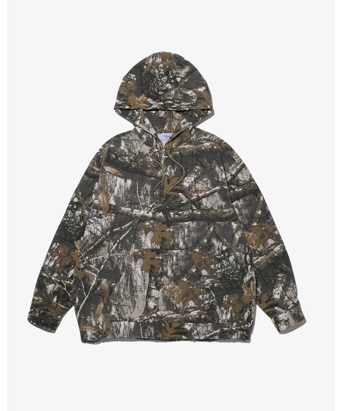 KEBOZ（ケボズ）の「REAL TREE CAMO  HALF ZIP HOODED SHIRT（パーカー・メンズ・リアルツリーカモ・M/L/XL）」の8枚目の写真