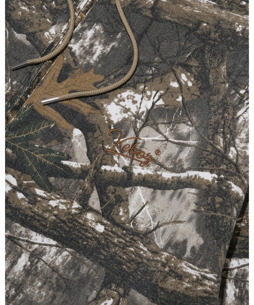 KEBOZ（ケボズ）の「REAL TREE CAMO  HALF ZIP HOODED SHIRT（パーカー・メンズ・リアルツリーカモ・M/L/XL）」の9枚目の写真