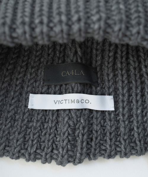 VICTIM（ヴィクティム）の「VICTIM ヴィクティム / ×CA4LA EAR FLAP KNIT CAP カシラコラボレーションフラップニットキャップ / VTM-25-A-102（ニットキャップ/ビーニー・メンズ・グレー/ブラウン/ブラック・FREE）」の10枚目の写真