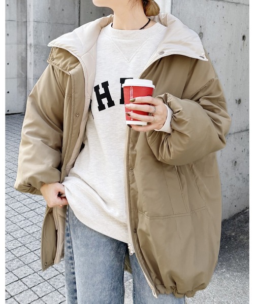 ももりん様　レザレクション　冬用アウター プチリボン中綿ブルゾン/MAJESTIC LEGON(マジェスティックレゴン