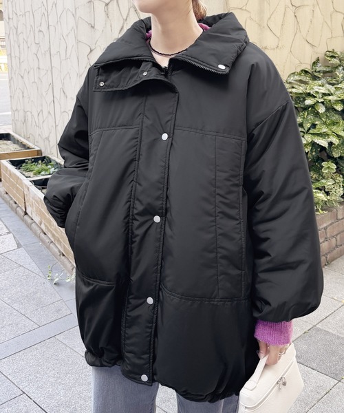 reca(レカ)の「リバーシブル スタンドカラーモンスターコート(その他アウター・レディース・ブラック/カーキ/モカ・M/L)」の5枚目の写真