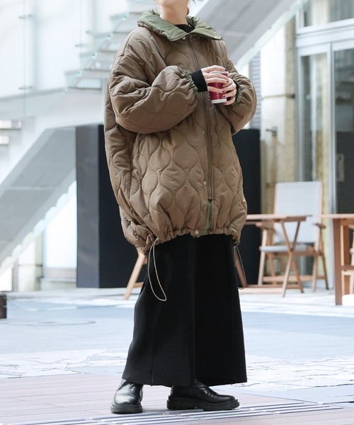 reca スタンドカラーモンスターコート reca（レカ） コート アウター スタンドカラーモンスターコート
