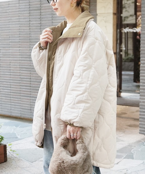 reca(レカ)の「リバーシブル スタンドカラーモンスターコート(その他アウター・レディース・ブラック/カーキ/モカ・M/L)」の15枚目の写真